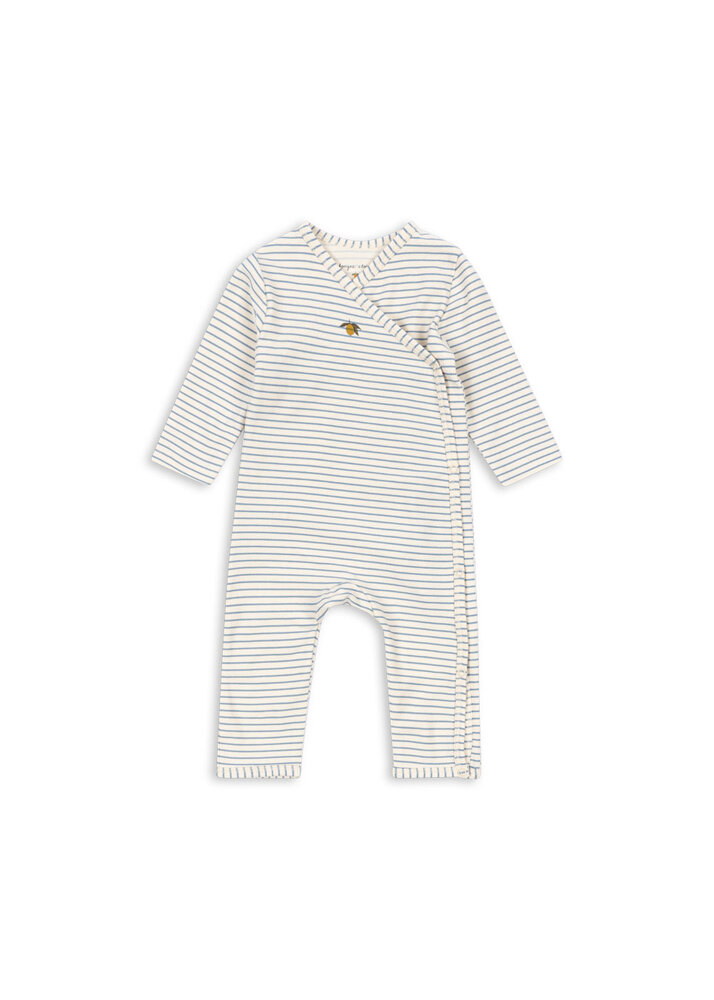Konges Sløjd Konges Sløjd | Basic Newborn Onesie Gots | Stripe Bluie