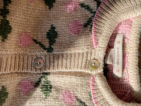 Konges Sløjd Konges Sløjd | Belou Knit Collar Cardigan | Cherry