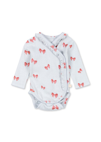 Konges Sløjd Konges Sløjd | Sui Newborn Frill Body Gots | Rosia Blue Bow