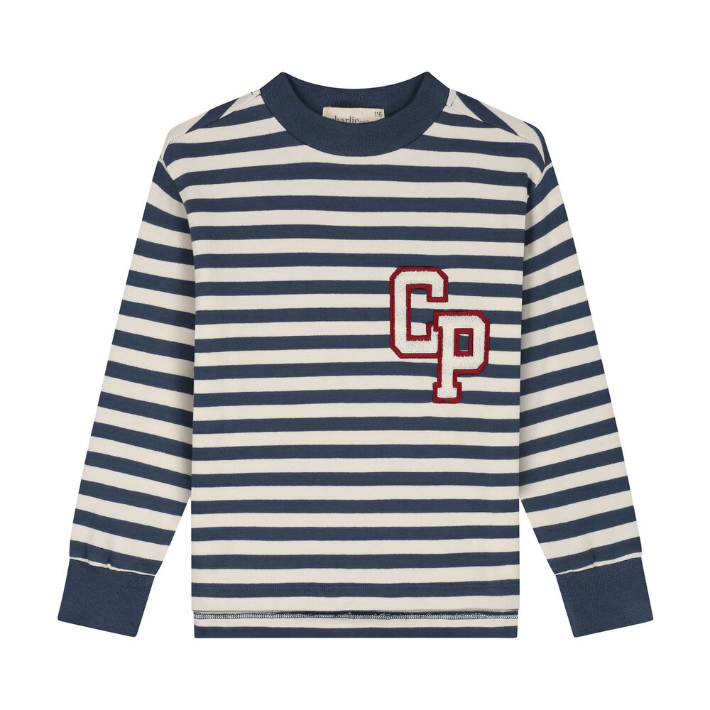 Charlie Petite Charlie Petite | Neil Longsleeve | Stripes Denim Blue/Ecru