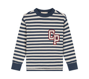 Charlie Petite Charlie Petite | Neil Longsleeve | Stripes Denim Blue/Ecru Charlie Petite Charlie Petite | Neil Longsleeve | Stripes Denim Blue/Ecru