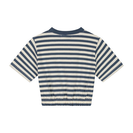 Charlie Petite Charlie Petite | Nicky T-shirt | Stripes Denim Blue/Ecru
