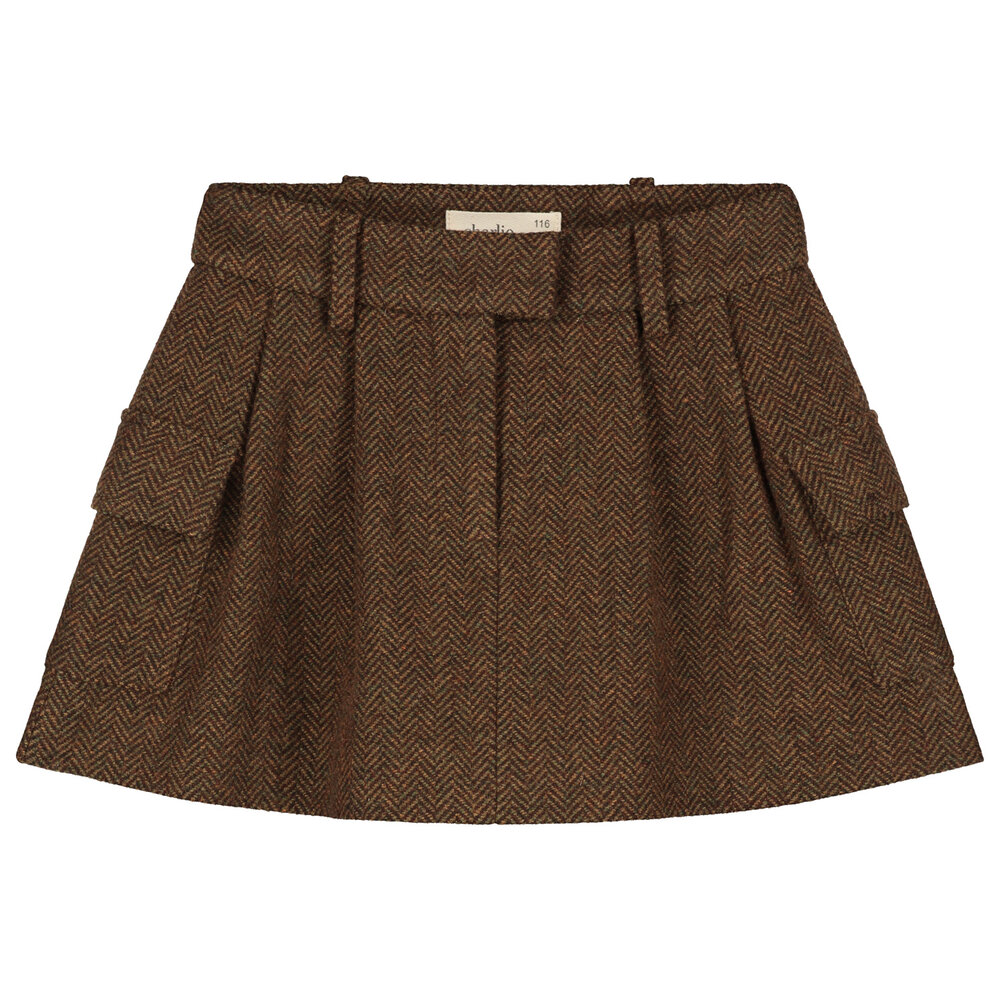 Charlie Petite Charlie Petite | Noa Skirt | Brown Melange Charlie Petite Charlie Petite | Noa Skirt | Brown Melange