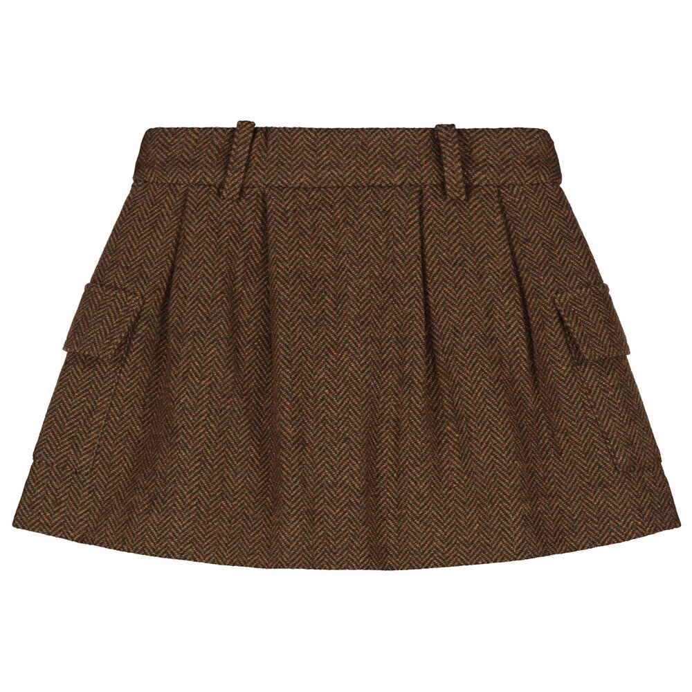 Charlie Petite Charlie Petite | Noa Skirt | Brown Melange Charlie Petite Charlie Petite | Noa Skirt | Brown Melange