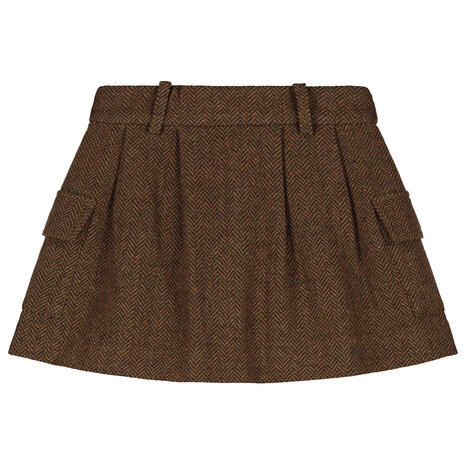 Charlie Petite Charlie Petite | Noa Skirt | Brown Melange Charlie Petite Charlie Petite | Noa Skirt | Brown Melange