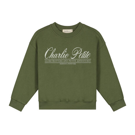 Charlie Petite Charlie Petite | Jackson Sweater | Green Charlie Petite Charlie Petite | Jackson Sweater | Green