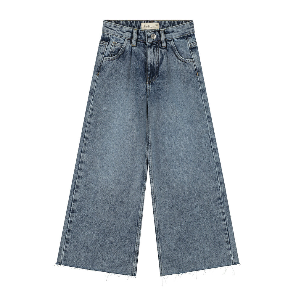 Charlie Petite Charlie Petite | Nic Wide Leg Jeans | North Blue