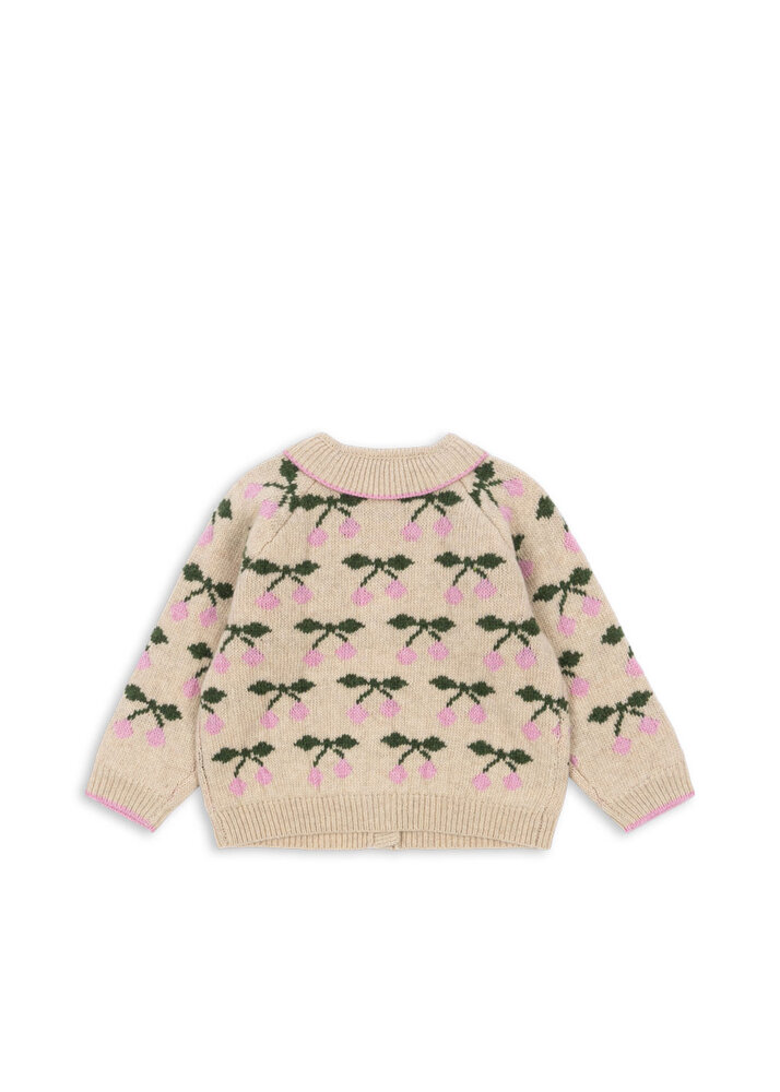 Konges Sløjd Konges Sløjd | Belou Knit Collar Cardigan | Cherry
