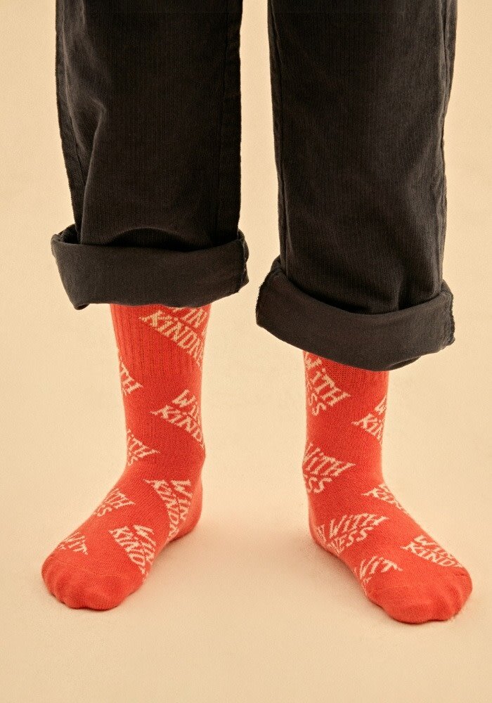 Jelly Mallow Jelly Mallow | Kindness Socks | Red