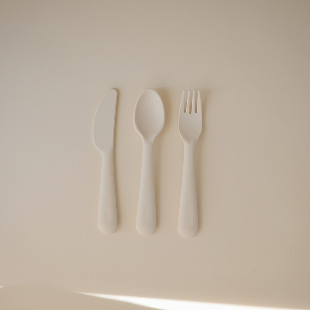 Mushie Mushie | Cutlery Set | Ivory