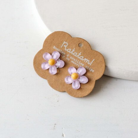 Ratatam Ratatam | Set of 2 clip earrings | Flowers