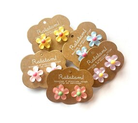 Ratatam Ratatam | Set of 2 clip earrings | Flowers Ratatam Ratatam | Set of 2 clip earrings | Flowers