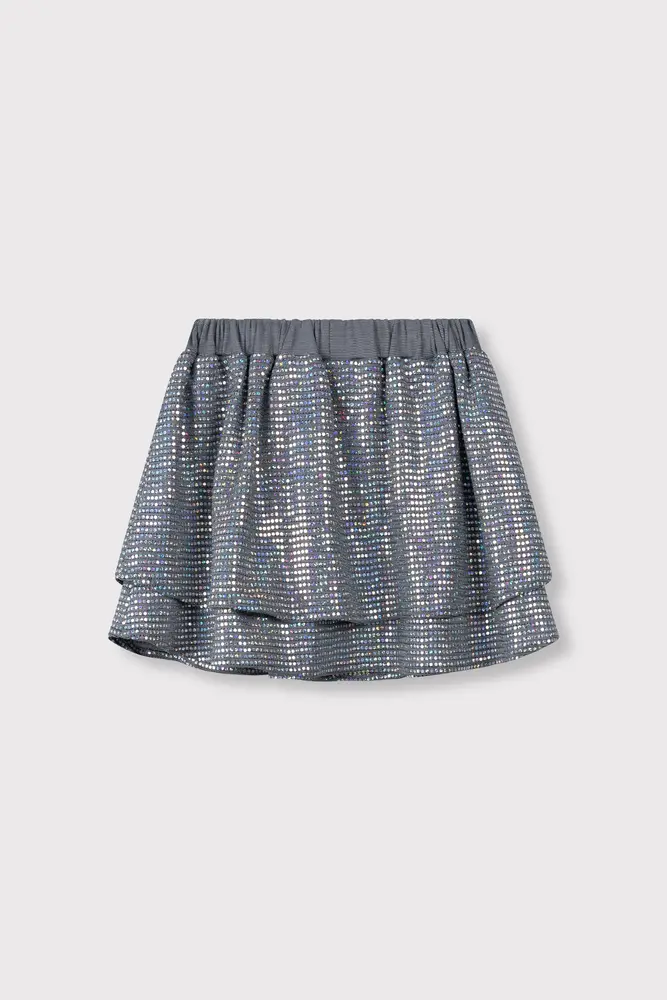 ALIX The Label ALIX The Label | Kids Knitted Sparkle Skirt | Silver