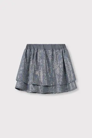 ALIX The Label ALIX The Label | Kids Knitted Sparkle Skirt | Silver