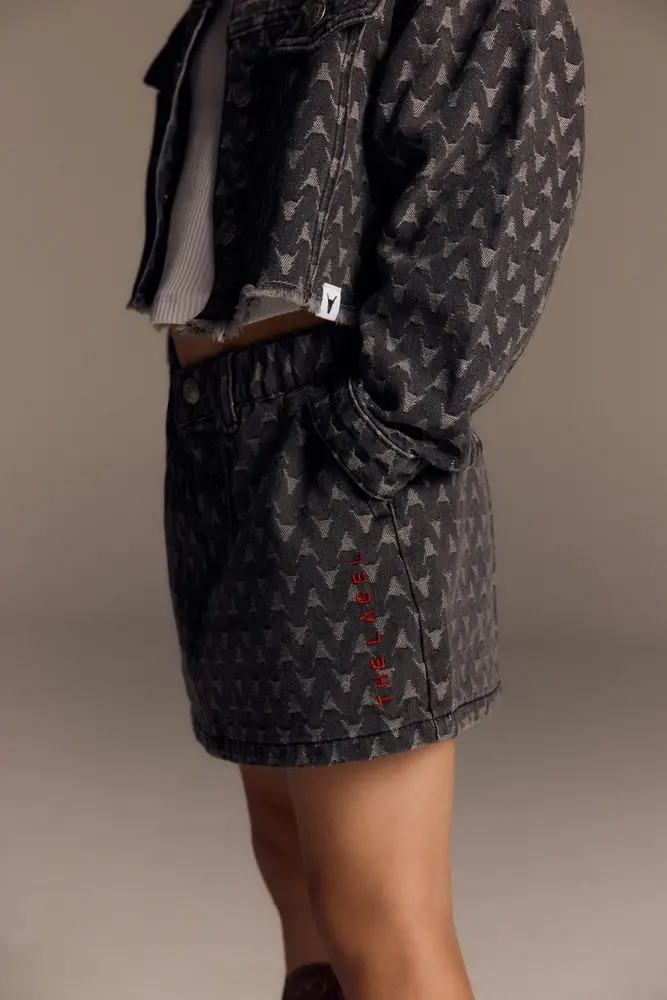 ALIX The Label ALIX The Label | Kids Woven Bull Skirt | Dark Grey