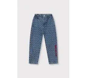 ALIX The Label ALIX The Label | Kids Woven Tapered Bull Denim Pants | Denim Blue ALIX The Label ALIX The Label | Kids Woven Tapered Bull Denim Pants | Denim Blue