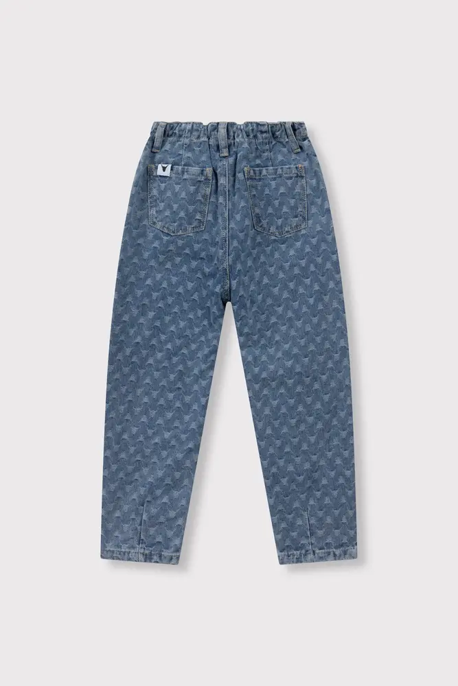 ALIX The Label ALIX The Label | Kids Woven Tapered Bull Denim Pants | Denim Blue
