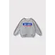 ALIX The Label ALIX The Label | Kids Knitted Text Print Sweater | Soft Grey Melange