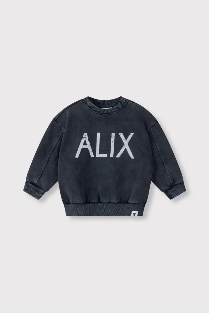 ALIX The Label ALIX The Label | Kids Knitted Alix On Tour Sweater | Charcoal Grey