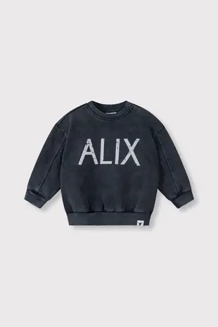ALIX The Label ALIX The Label | Kids Knitted Alix On Tour Sweater | Charcoal Grey