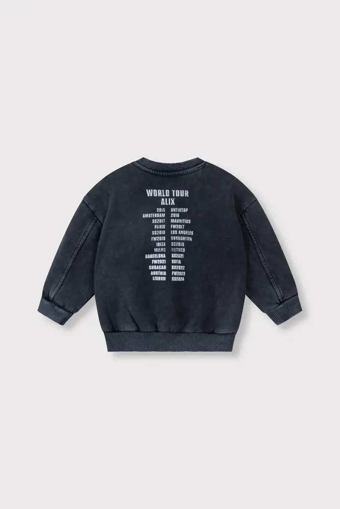 ALIX The Label ALIX The Label | Kids Knitted Alix On Tour Sweater | Charcoal Grey