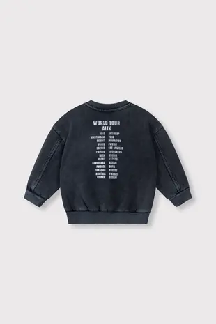 ALIX The Label ALIX The Label | Kids Knitted Alix On Tour Sweater | Charcoal Grey