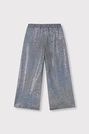 ALIX The Label ALIX The Label | Kids Knitted Wide Leg Sparkle Pants | Silver