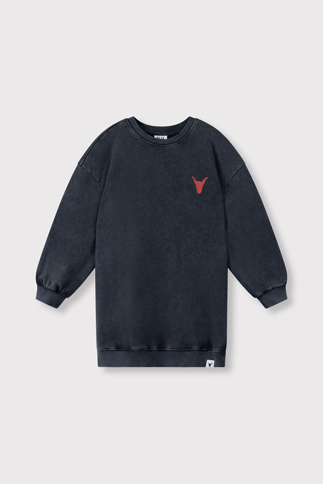 ALIX The Label ALIX The Label | Kids Knitted Sweater Dress | Charcoal Grey