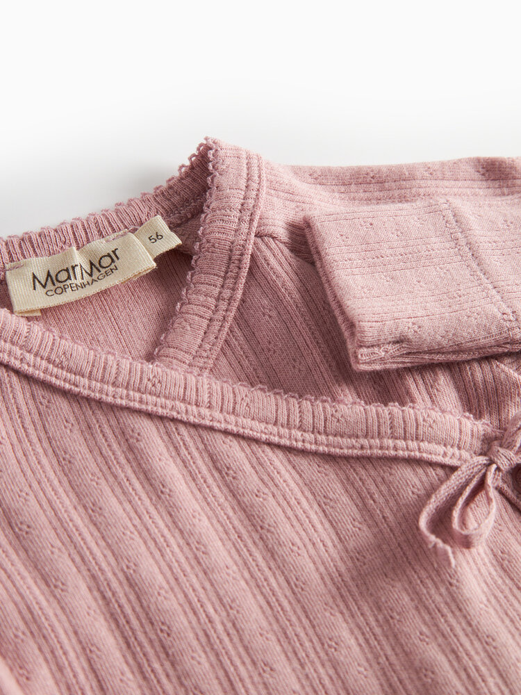 MarMar Copenhagen MarMar Copenhagen | Tut Wrap LS | Modal Pointelle | Soft Berry