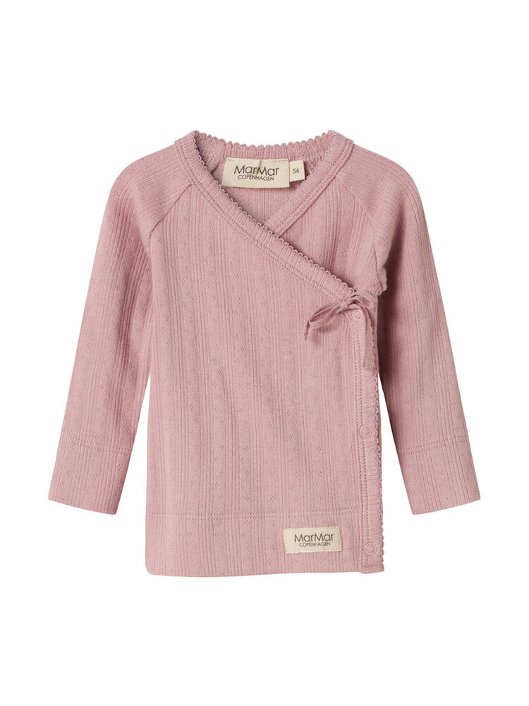 MarMar Copenhagen MarMar Copenhagen | Tut Wrap LS | Modal Pointelle | Soft Berry