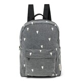 Studio Noos Studio Noos | Denim midi backpack | Grey hearts Studio Noos Studio Noos | Denim midi backpack | Grey hearts