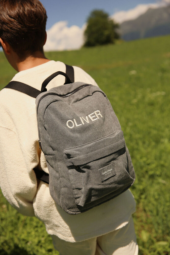 Studio Noos Studio Noos | Denim midi backpack | grey