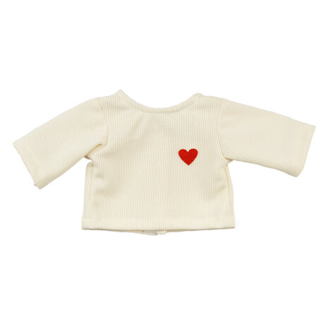 Heless | Broek met shirt Hart Confetti (28-35cm)