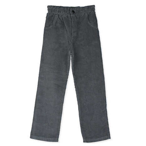 Lötiekids Lötiekids | Corduroy 5 Pockets  | Solid | Anthracite