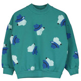 Lötiekids Lötiekids | Sweatshirt | Dogs All Over | Green Lötiekids Lötiekids | Sweatshirt | Dogs All Over | Green