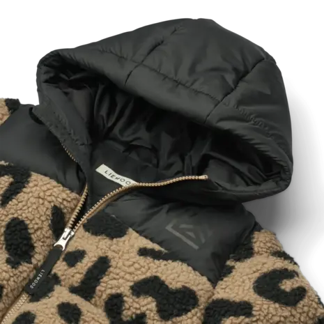 Liewood Liewood | Niko Pile Jacket | Mega leo / Oat mix Liewood Liewood | Niko Pile Jacket | Mega leo / Oat mix