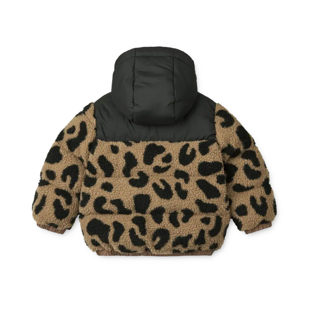 Liewood Liewood | Niko Pile Jacket | Mega leo / Oat mix Liewood Liewood | Niko Pile Jacket | Mega leo / Oat mix