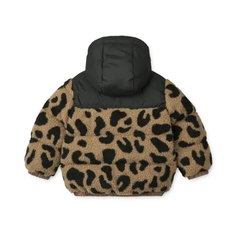 Liewood Liewood | Niko Pile Jacket | Mega leo / Oat mix Liewood Liewood | Niko Pile Jacket | Mega leo / Oat mix
