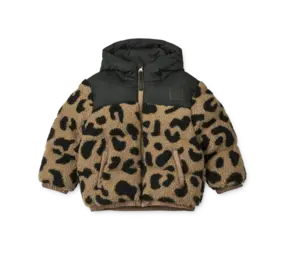 Liewood Liewood | Niko Pile Jacket | Mega leo / Oat mix Liewood Liewood | Niko Pile Jacket | Mega leo / Oat mix