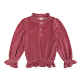 Navy Natural Navy Natural | Julie blouse rose velvet Navy Natural Navy Natural | Julie blouse rose velvet