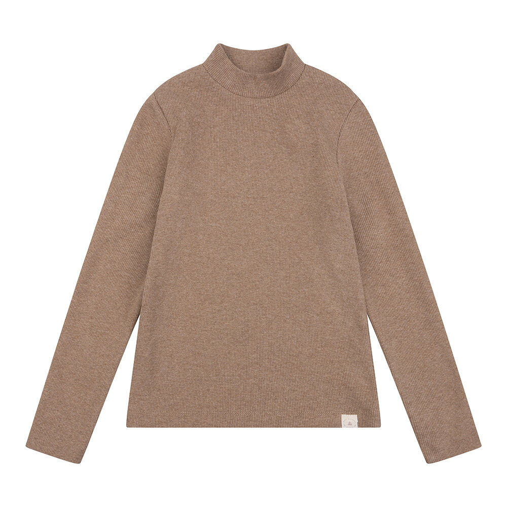 Navy Natural | Mees top brown melange