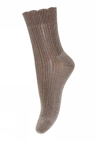 MP Denmark MP Denmark | Celosia glitter socks | Brown Sienna