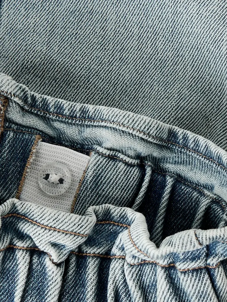 Lil ' Atelier Lil ' Atelier | NMFDARLEE DOA DNM SKIRT 4499-SE LIL | Medium Blue Denim FLOWER EMB