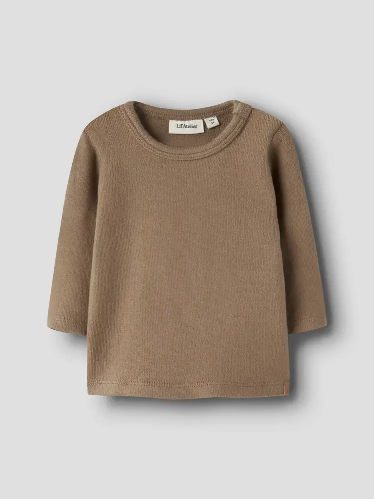 Lil ' Atelier Lil ' Atelier | NBMTHORO LEO LS SLIM TOP LIL | Sepia Tint