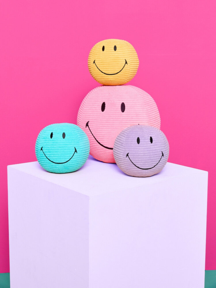 Bon Ton Toys Bon Ton Toys | Smiley ECO Corduroy | 13 cm | Dark Purple Bon Ton Toys Bon Ton Toys | Smiley ECO Corduroy | 13 cm | Dark Purple