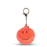 Bon Ton Toys Bon Ton Toys | Smiley Keychain ECO Fuzzy | 5,5 cm | Bright Coral Bon Ton Toys Bon Ton Toys | Smiley Keychain ECO Fuzzy | 5,5 cm | Bright Coral