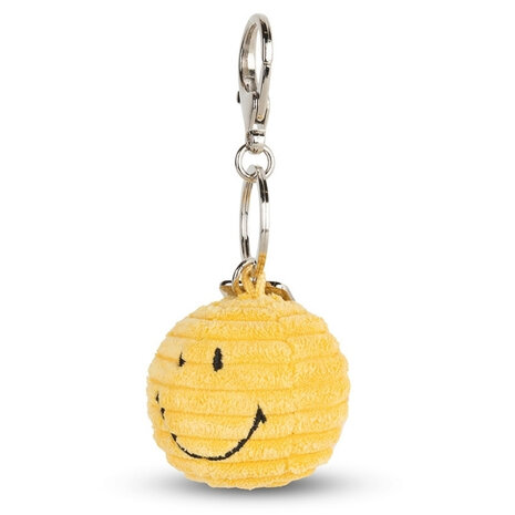Bon Ton Toys Bon Ton Toys | Smiley Keychain ECO Corduroy | 4,5 cm | Yellow Bon Ton Toys Bon Ton Toys | Smiley Keychain ECO Corduroy | 4,5 cm | Yellow