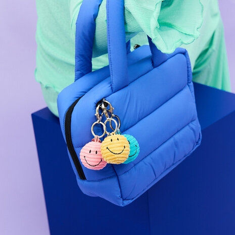 Bon Ton Toys Bon Ton Toys | Smiley Keychain ECO Corduroy | 4,5 cm | Yellow Bon Ton Toys Bon Ton Toys | Smiley Keychain ECO Corduroy | 4,5 cm | Yellow