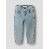 Lil ' Atelier Lil ' Atelier | NMFDARLEE DOA LOOSE JEANS 4499-SE LIL | Medium Blue Denim FLOWER EMB Lil ' Atelier Lil ' Atelier | NMFDARLEE DOA LOOSE JEANS 4499-SE LIL | Medium Blue Denim FLOWER EMB