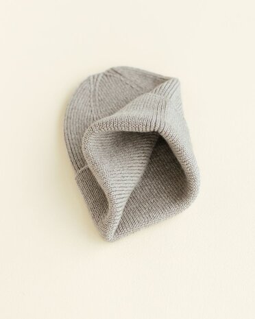 Hvid Hvid | Beanie Fonzie newborn | Pebble